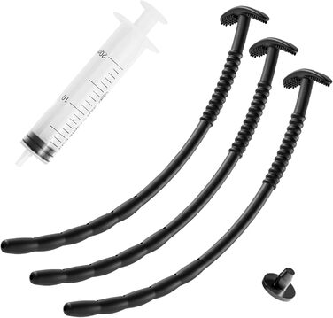 Набір уретральних дилататорів BDSMAGE, з шприцом, 25 см, силікон, стимуляція простати, діаметри 6,7,9 мм, 3 шт.