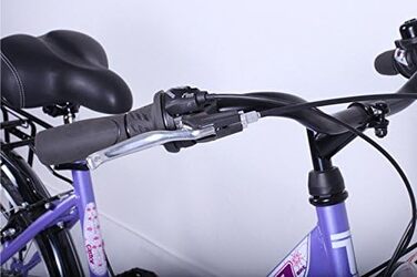 Велосипед Talson 24 дюйми, 21 швидкість з підсвічуванням, фіолетово-білий