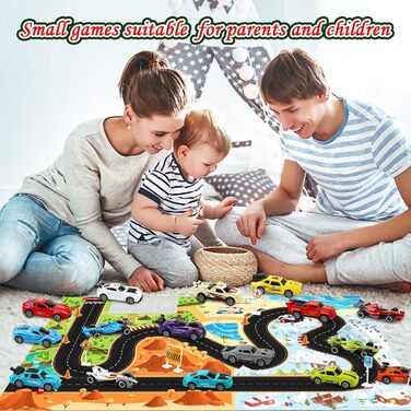 Адвент-календар Goffii Pull Back Car Toy, 16 інерційних машинок