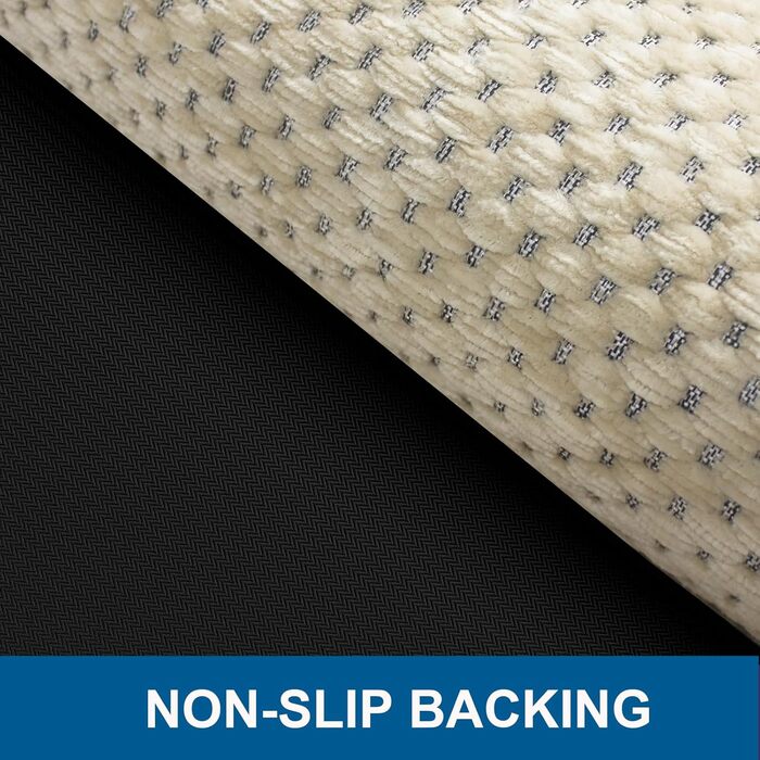 Нековзний килимок для ванної, який можна прати, 70 x 120 см, килимок для ванної з шенілу з гумовою основою, суперпоглинаючий килимок для ванни, для душу, ванни та туалету, бежевий, 70 x 120 см