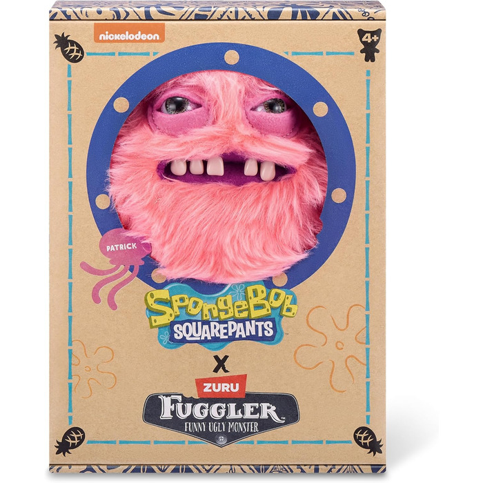 FUGGLER x SpongeBob SquarePants, Патрік, 23 см, персиковий