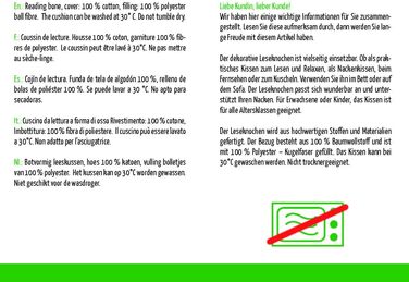 Подушка для читання Herbalind з тонкого вельвету, ЩОБ ВИ ПОЧУВАТИСЯ ГАРНО - 100 бавовняний дитячий вельвет, міцний та придатний для прання - Подушка для шиї в модних кольорах, сертифікована Oeko-Tex 100, універсальне використання - 40x18 см, темно-синій