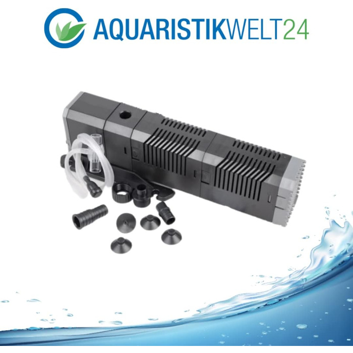 Акваріумний фільтр AquaOne CHJ-1502 I Внутрішній фільтр для акваріумів до 500 літрів I Насос з продуктивністю 1500 л/год I Акваріумний фільтр для прісноводних та морських акваріумів