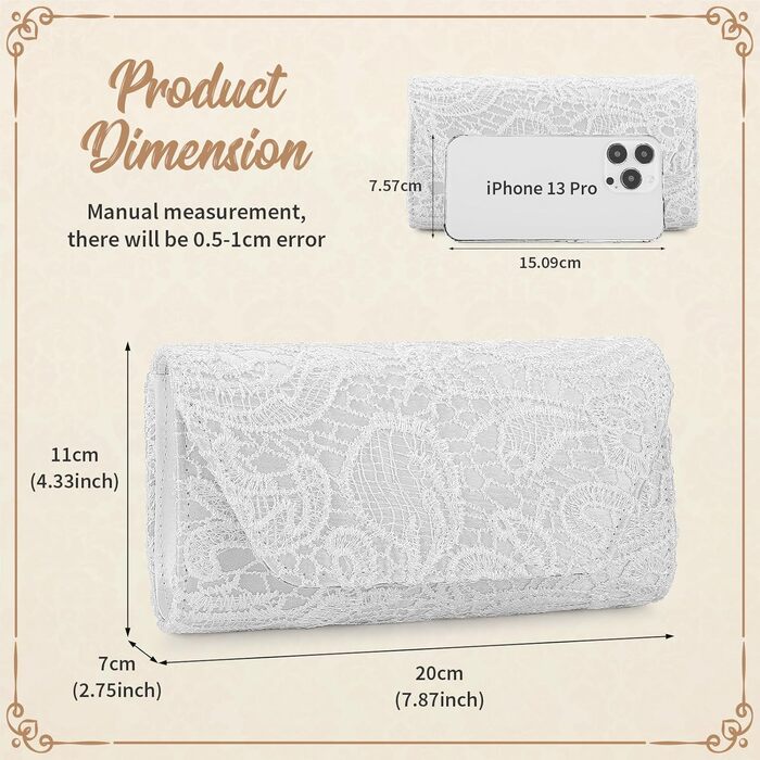 Елегантна жіноча мереживна вечірня сумка-клатч, чудова сумка-клатч, елегантна сумочка, весільна сумка через плече для весілля, вечірки, коктейлю A-білий