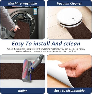 Килимки для сходів 55x19 см, самоклеючі протиковзкі килимки для сходів для використання в приміщенні, багаторазові, можна різати для дерев&39яних сходів, ідеально підходять для дітей, людей похилого віку, домашніх тварин (коричневі - з ромбоподібним візер