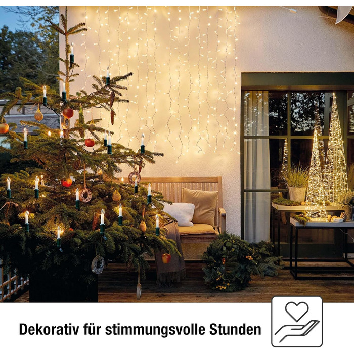 Свічник для ялинки 20 лампочок hellum