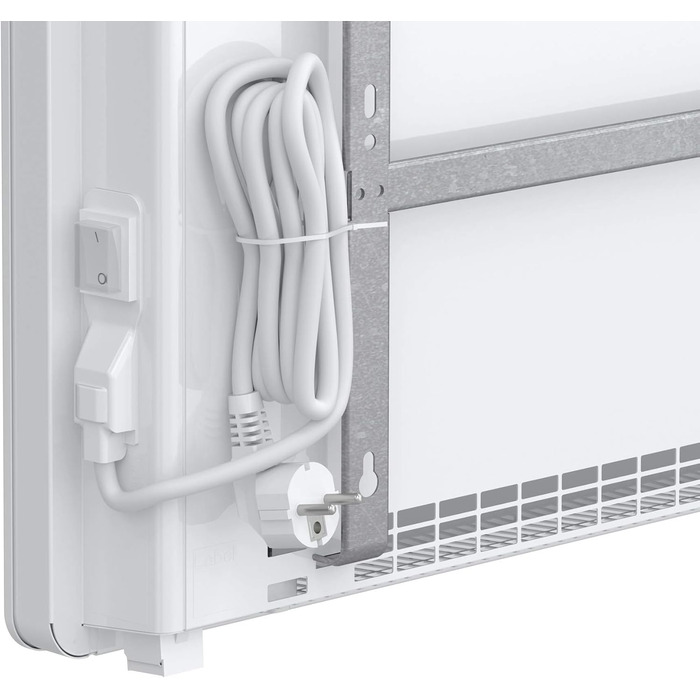 Настінний конвекторний обігрівач AEG WKL 2005 для площі приблизно 20 м, 2000 Вт, 5-30 C, настінний, РК-дисплей, тижневий таймер, металевий, Ecodesign 2018, 236535 для площі приблизно 25 м, металевий корпус без 120-хвилинного таймера