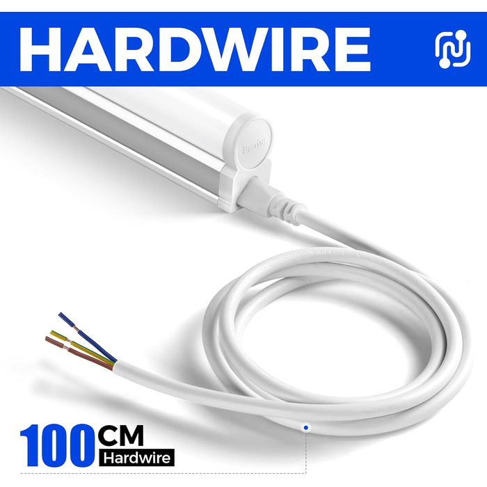 Світлодіодний світильник Barrina T5 117 см, 20 Вт, 2200 лм, 6500 К, супер яскравий білий льоховий світильник. Світлодіодний трубчастий світильник для кухні, вітальні, спальні, їдальні, балкону, коридору, гаражу, підвалу, з можливістю підключення, підключе