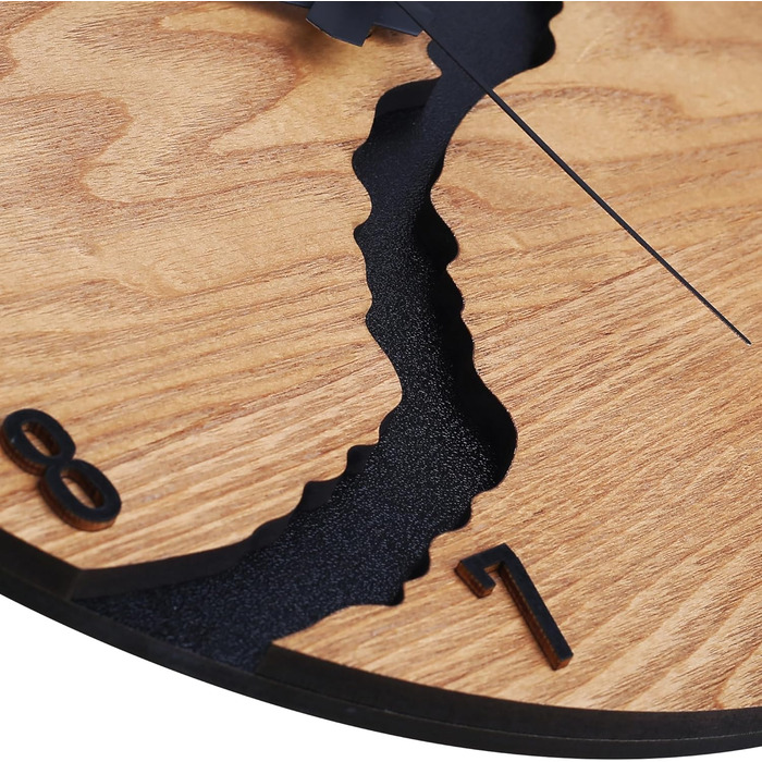 Настінний годинник Beflourish Сучасний настінний годинник без шуму дерева 30 см для офісу, вітальні, кухні, шкільної дитячої кімна