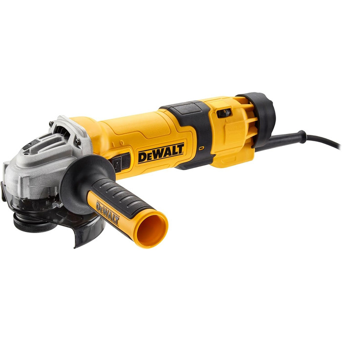 Кутова шліфувальна машина Dewalt 125 мм DWE4257 (1500 Вт, обмотка двигуна захищена епоксидною смолою, захист від повторного запуск