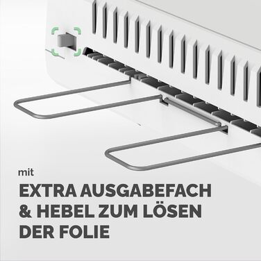 Ламінатор Fellowes Saturn A4 для офісу InstaHeat, час прогріву 60 секунд, усунення застрягання, автоматичне вимкнення для ламінату 80/100/125 мікрон включає 10 ламінаторів для дому та офісу (один)