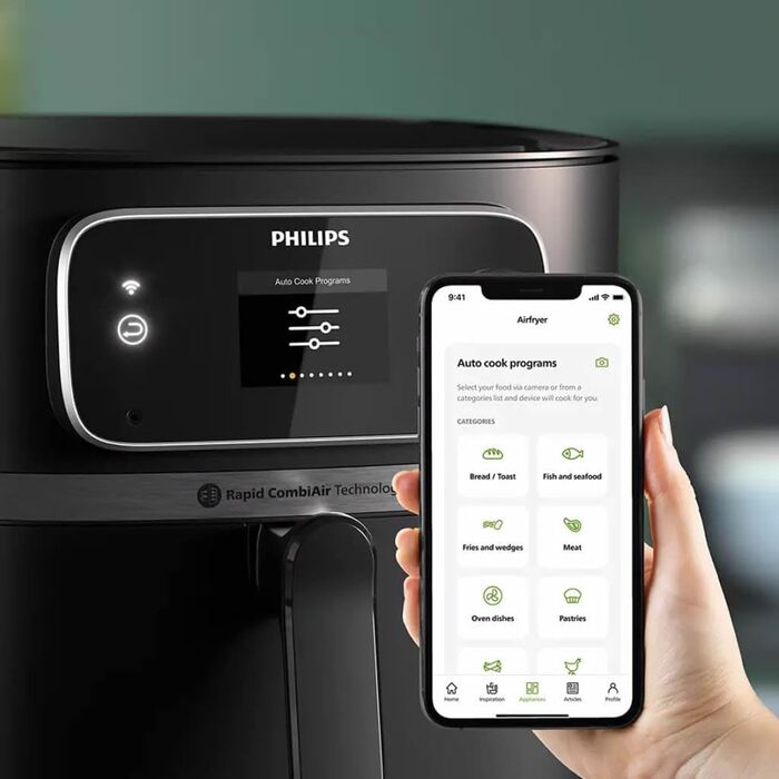 Аерофритюрниця Philips Airfryer Combi XXL HD9880/90, чорна