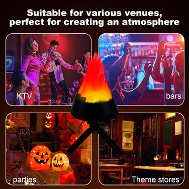 Світлодіодна лампа з полум&39ям - Електрична лампа з ефектом AC230V - Штучний світлодіодний ліхтар з ефектом полум&39я для саду, вечірки на Хелловін, Різдва, заднього двору, Хеллоуїна, різдвяної вечірки, кемпінгу, будинку з привидами