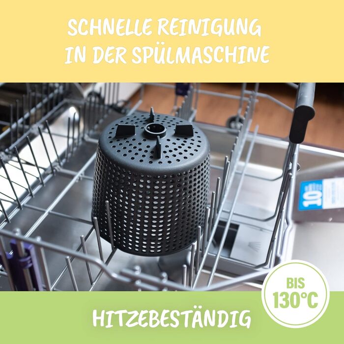 Спінер для салату MixFino для аксесуарів Thermomix TM31 - Нарешті сухий салат з вашим Thermomix TM31 - Аксесуари Thermomix TM31 - Якість зроблено в Німеччині