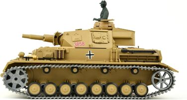 Радіокерований танк Kampfwagen IV Ausf.F-1 Heng Long 116, сірий, з функцією дистанційного керування та металевою коробкою передач, металевими гусеницями та 2.4Ghz - PRO - V7.0