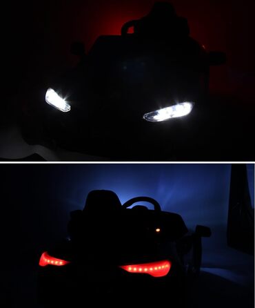 Колеса Eva, дитячий автомобіль дитячий транспортний засіб дитячий електромобіль (чорний), 4, MP- 90W