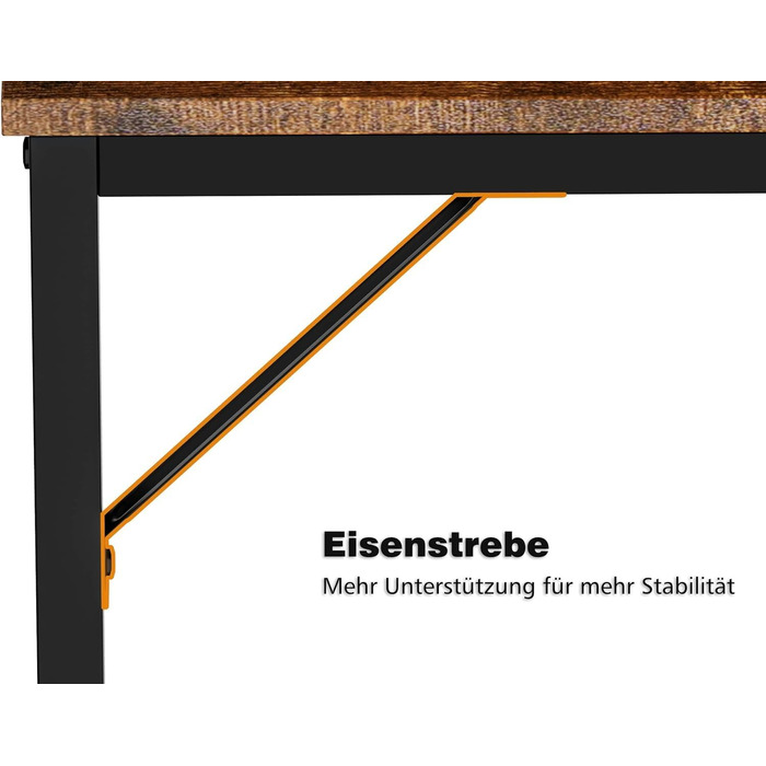 Письмовий стіл HOMIDEC, комп'ютерний стіл з книжковою полицею, навчальний комп'ютерний стіл для ноутбука з 4-х ярусними полицями д