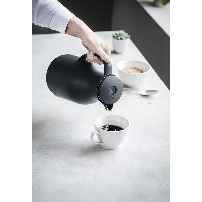 Термос LACOR 62564, без BPA, з подвійними стінками, з внутрішнім скляним шаром, матовий, сірий, 1,50 л, поліпропіленове скло, 1,5 літра сірого кольору 1500 мл