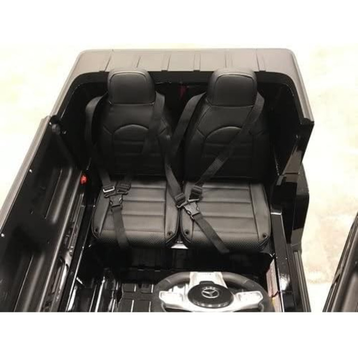 Дитячий електромобіль FINOOS Mercedes G63 AMG 2-місний, двомісний дитячий електромобіль з пультом дистанційного керування - шкірян
