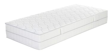 Матрац з холодної піни 90x200 см, висота 29 см, рівень жорсткості H4, дихаючий матрац з технологією повітряних каналів, ортопедичний 5-зонний комфортний матрац з піни, сертифікований Oeko-Tex 100, 90 x 200 см H4