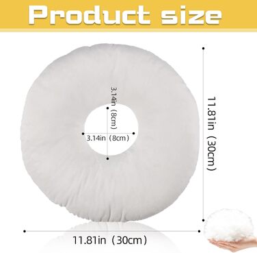 Подушка Funmo з отвором, пірсинг, з проколюванням вуха від болю в вухах, подушка-пончик, пірсинг, кільце для сну для знеболення