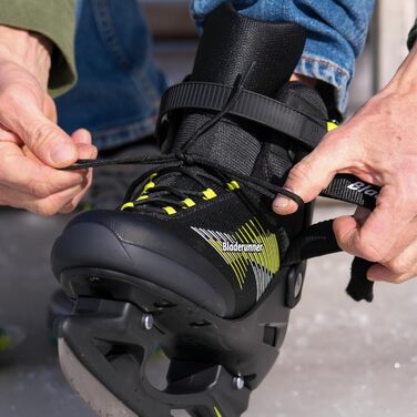 Універсальні ковзани Bladerunner Igniter Ice для ковзанів-любителів, чоловічі, чорні/лаймові, 39 (Велика Британія 6 / США 7)