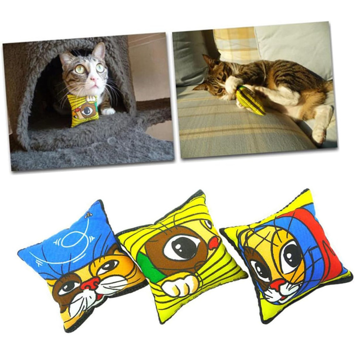 Іграшки для подряпин для котів Іграшки Плюшеві іграшки Play Cat Toys Kitten Pillow, 9 PCS Cat Toys Pet Toys Pet Doll Toys