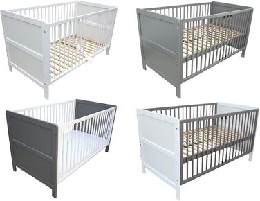 Дитяче ліжко Micoland Junior Bed Side Bed Baby Bed 3-в-1 White