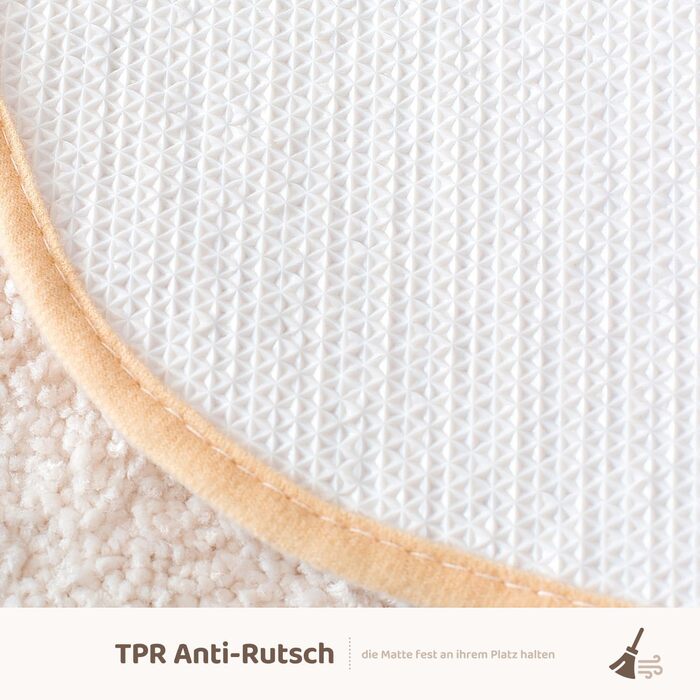 Милий килимок для ванної/килимок для ванної кімнати, нековзний, м&39який килимок для ванної душу, милий плюшевий мікрофібра, суперпоглинаючий плюшевий килимок 45x65 см (у формі яйця)