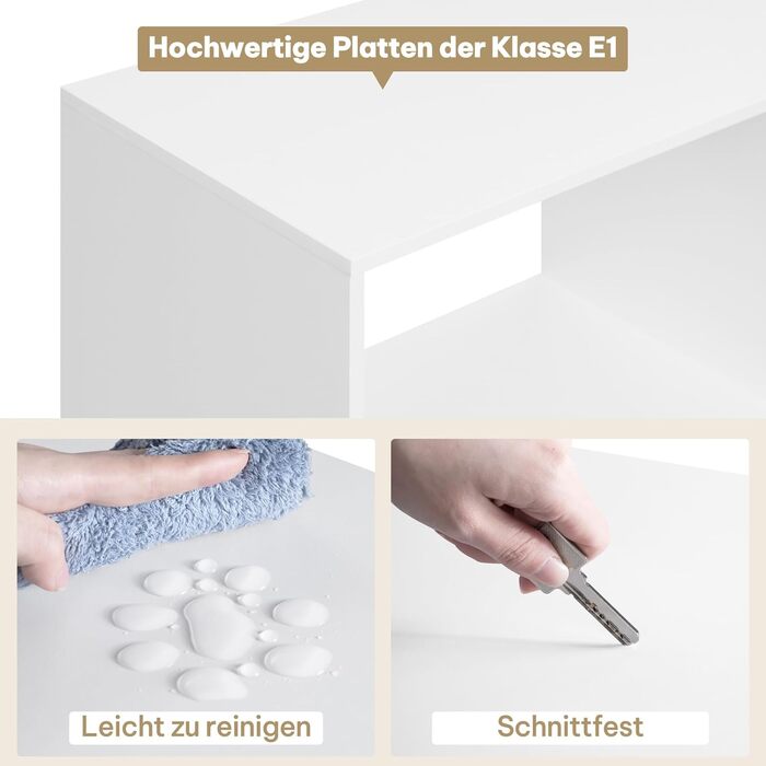 Біла книжкова полиця eSituro, кубічна полиця, окремостояча полиця з 7 відкритими відділеннями, яку можна використовувати горизонтально, вертикально або догори дном, для вітальні, спальні, офісу