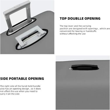 Чохол на валізу Чорний півень, еластичний, що миється, захисний чохол для багажу, для подорожей та роботи (для валіз розміром 45,7 - 81,3 см), чорний, великий розмір