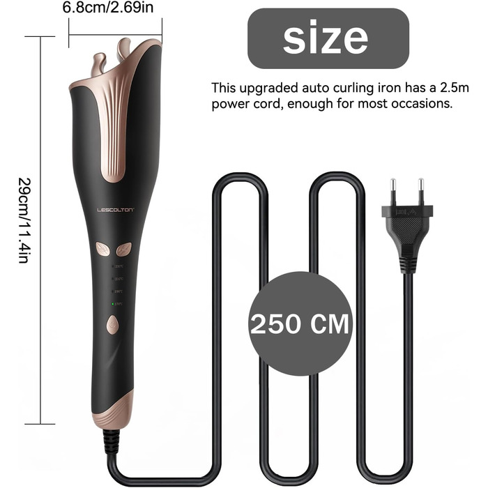 Інноваційна автоматична плойка для будь-якого віку Настінна плойка для завивки постільної білизни (Чорне золото)