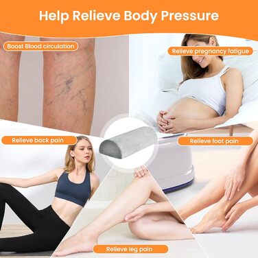 Півмісяцевий валик для шиї з піни з пам&39яттю форми, подушка для ніг, подушка для колін для сну, поперекова подушка для шиї, колін, талії