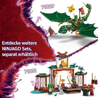 Конструктор LEGO Ninjago 71829, Зелений Лісовий Дракон Ллойда, 128 деталей