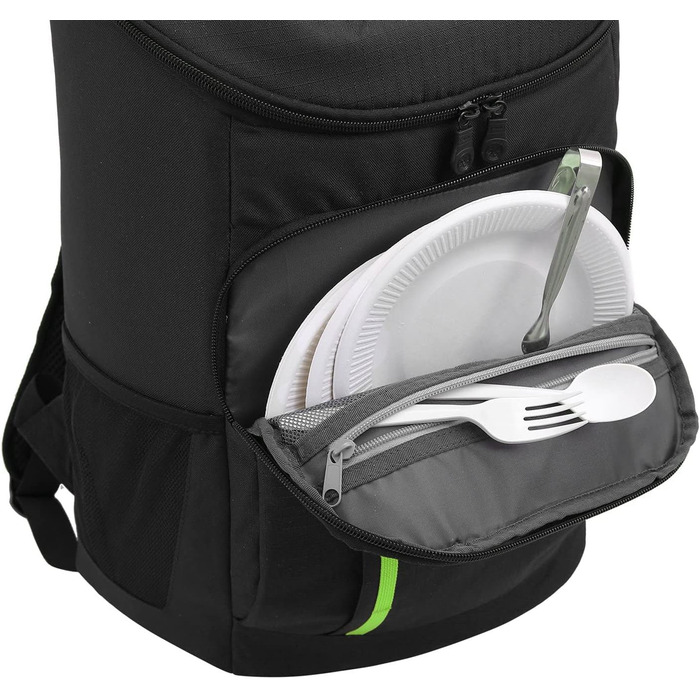 Рюкзак-холодильник TOURIT, легкий рюкзак, 28 л з відкривачкою для пляшок, вміщує 30 банок, чорний