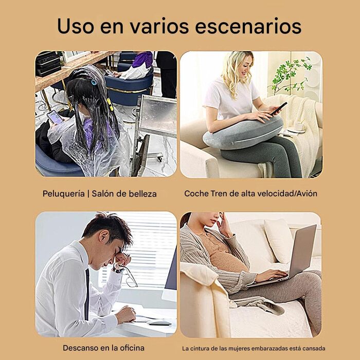 Подушка для читання для ігор, підлокітник для в&39язання, м&39яка та зручна підставка для ігор, читання, роботи, перегляду відео, в&39язання, подорожей, автомобіля, дому, офісу, сірий колір