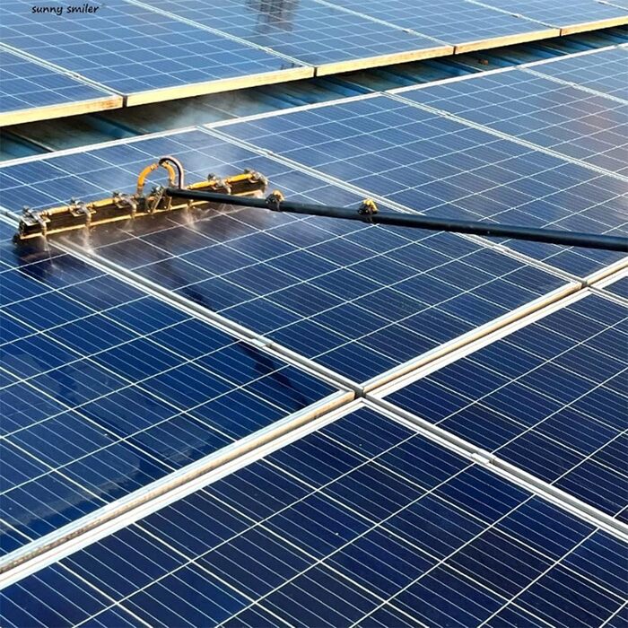 Щітка для чищення фотоелектричних елементів з телескопічною ручкою, телескопічна щітка для чищення фотоелектричних елементів, що о