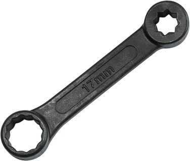 Торцевий ключ DPTOOL 17 мм, зміщений 12-гранний дизайн, 3/8-дюймовий привід, ключ для кріплення двигуна, сумісний з Mercedes Benz W140 W210