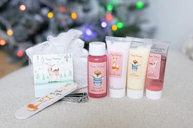 Адвент-календар краси на 2025 рік для дівчаток з 24 косметичними продуктами Адвент-календар краси з лосьйоном для тіла, бомбочками для ванни, гелем для душу, шампунем, бальзамом для губ, кремом для рук та багатьма іншими Різдвяний календар для підлітків О