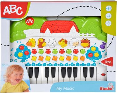 Клавіатура ABC тварина, з різними звуками та функціями налаштування, 28x39 см, від 3 років, 104018188 -