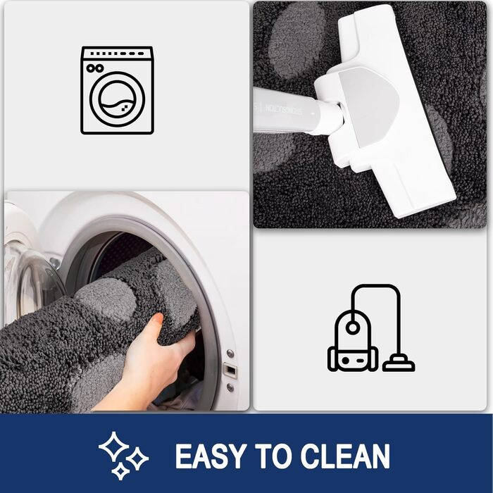 Килимок для бруду, що миється, 50 x 80 см, килимок для прихожих, абсорбуючий килимок для прихожих, нековзний килимок для очищення, водонепроникний килимок для собак, вхід, мокрі лапи, темно-вугільний 50 x 80 см (прямокутний)