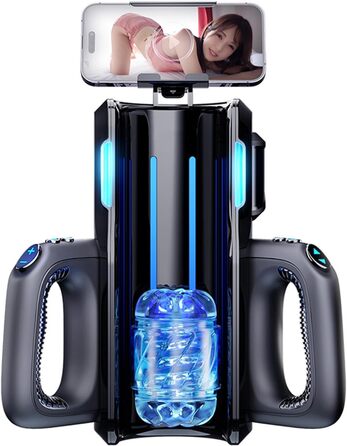 Електричний вимовний мастурбатор з двома ручками, 3 швидкості мультичастотний, секс-іграшки для чоловіків, мастурбація для чоловіків, кишенькові мастурбатори для пеніса