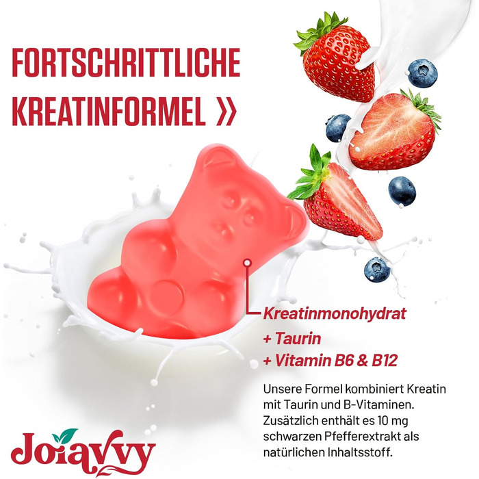 Жувальні цукерки креатину моногідрату Joiavvy – 5000 мг на порцію, 60 шт.