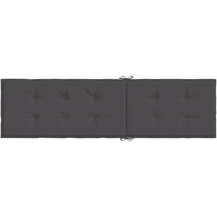 Подушка для шезлонга ZEYUAN Melange Anthracite (75105) x50x3 см Тканина, Подушка для шезлонга, Подушка для садового шезлонга, Подушка для сидіння Садові меблі, Подушка для лавки, Подушка для стільця для високих стільців, Подушки для сидіння - 4002486