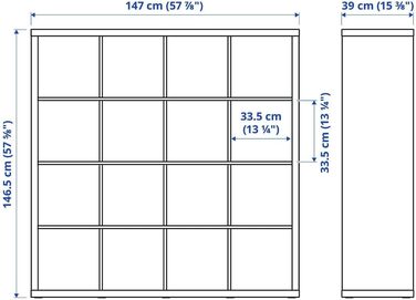 Полиця, біла, 147 x 147 см