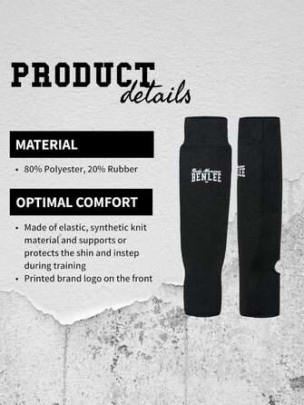 Щитки для гомілок BENLEE Shinney L чорні