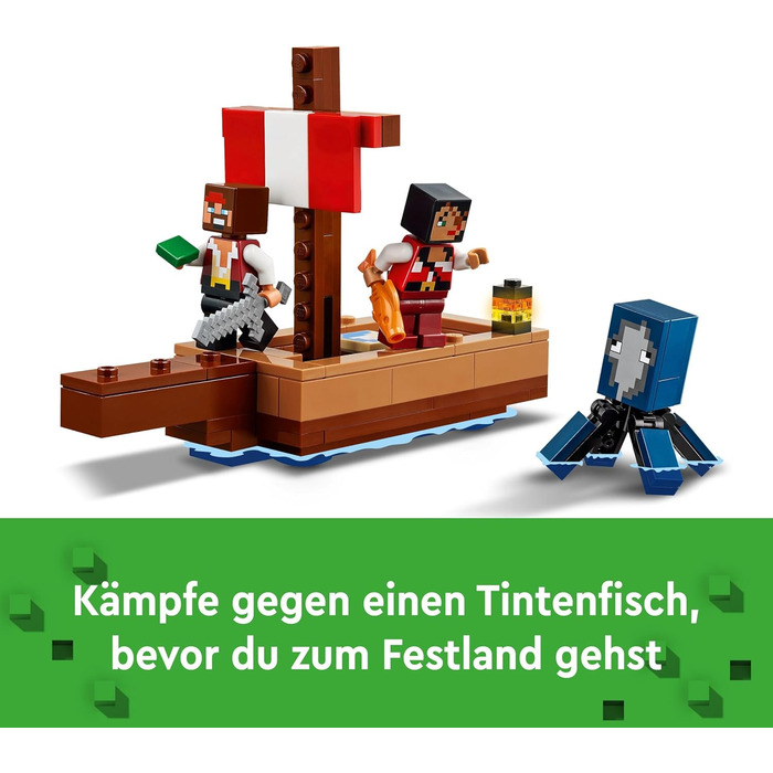 Подорож піратського корабля, іграшковий корабель із фігурками піратів, восьминога та верблюда, рольова іграшка-конструктор, подару