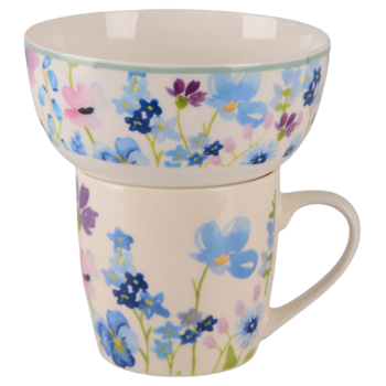 Набір для сніданку Limited Edition Flowers Blue, 2 предмети (7137040)