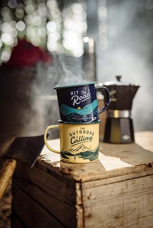 Емальована кружка Gentlemen&39s Hardware GEN322, велосипедна, темно-синя