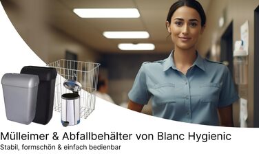 Контейнер для сміття Blanc HYGIENIC FIX 25 літрів  штабельований, білий